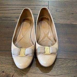 Salvatore Ferragamo Varina Patent Leather Flat